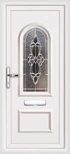 Lewisham Crown mahogany upvc front door